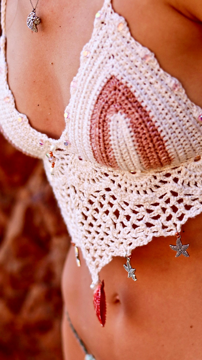 Coconut Shade Handmade Crochet Top