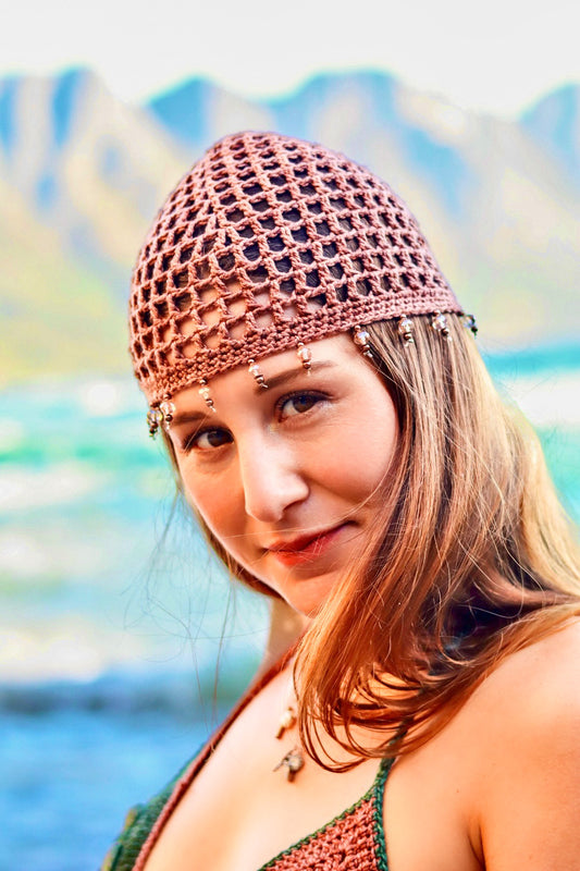 Coco Crochet Mesh Skull Cap