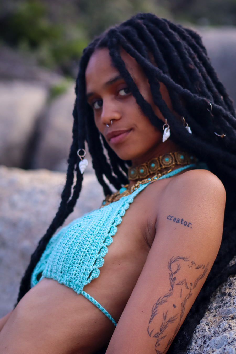 The Breaker - Scalloped-edge Cup Top