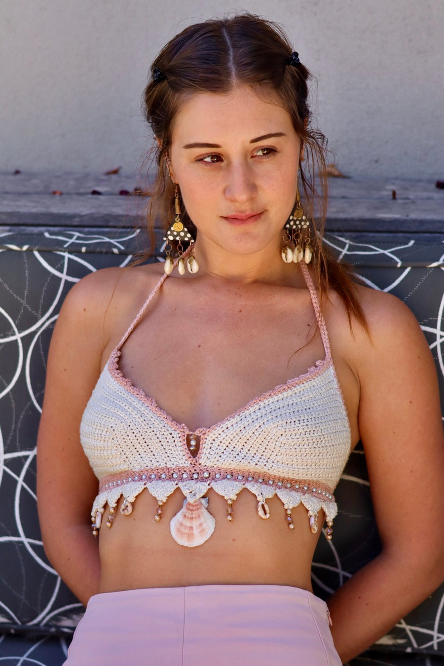 Moon Shell Handmade Crochet Top